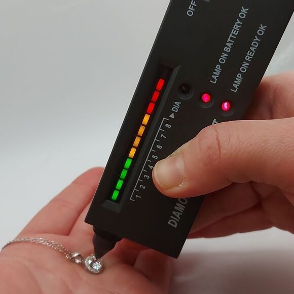 1 Carat Moissanite Sterling Silver Round Necklace - Picture 5 of 13